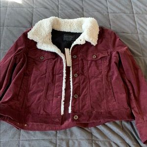 Brand new corduroy fleece jacket